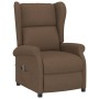 Sillón orejero reclinable eléctrico tela marrón | Foro24.es | Tu tienda online para hogar, jardín y más Foro24.es