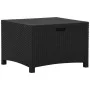 Garten-Aufbewahrungsbox aus PP-Rattan in Graphitfarbe, 60 x 54 x 41 cm von vidaXL, Aufbewahrungsboxen für den Außenbereich - ...
