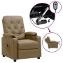 Sillón reclinable eléctrico de cuero sintético color capuchino | Foro24.es | Tu tienda online para hogar, jardín y más Foro24.es