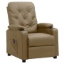 Sillón reclinable eléctrico de cuero sintético color capuchino | Foro24.es | Tu tienda online para hogar, jardín y más Foro24.es