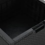 Garten-Aufbewahrungsbox aus PP-Rattan in Graphitfarbe, 60 x 54 x 41 cm von vidaXL, Aufbewahrungsboxen für den Außenbereich - ...