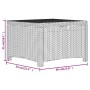 Garten-Aufbewahrungsbox aus PP-Rattan in Graphitfarbe, 60 x 54 x 41 cm von vidaXL, Aufbewahrungsboxen für den Außenbereich - ...