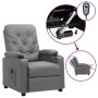 Sillón reclinable eléctrico de cuero sintético gris | Foro24.es | Tu tienda online para hogar, jardín y más Foro24.es