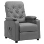Sillón reclinable eléctrico de cuero sintético gris | Foro24.es | Tu tienda online para hogar, jardín y más Foro24.es