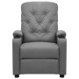 Sillón reclinable eléctrico de cuero sintético gris | Foro24.es | Tu tienda online para hogar, jardín y más Foro24.es