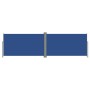 Toldo lateral retráctil azul 180x600 cm