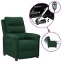 Sillón reclinable eléctrico tela verde oscuro | Foro24.es | Tu tienda online para hogar, jardín y más Foro24.es
