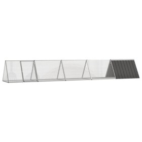 Jaula de conejos acero galvanizado antracita 504,5x80,5x71 cm by , Cages and habitats for small animals - Ref: Foro24-3106448...