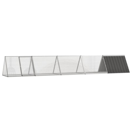 Jaula de conejos acero galvanizado antracita 504,5x80,5x71 cm by , Cages and habitats for small animals - Ref: Foro24-3106448...