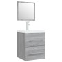 Mueble de baño con lavabo madera contrachapada gris Sonoma | Foro24.es | Tu tienda online para hogar, jardín y más Foro24.es