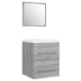 Mueble de baño con lavabo madera contrachapada gris Sonoma | Foro24.es | Tu tienda online para hogar, jardín y más Foro24.es