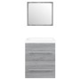 Mueble de baño con lavabo madera contrachapada gris Sonoma | Foro24.es | Tu tienda online para hogar, jardín y más Foro24.es