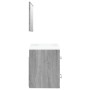 Mueble de baño con lavabo madera contrachapada gris Sonoma | Foro24.es | Tu tienda online para hogar, jardín y más Foro24.es