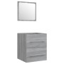 Mueble de baño con lavabo madera contrachapada gris Sonoma | Foro24.es | Tu tienda online para hogar, jardín y más Foro24.es