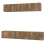 Set de muebles de TV 5 pzas madera contrachapada roble ahumado | Foro24.es | Tu tienda online para hogar, jardín y más Foro24.es