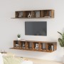 Set de muebles de TV 5 pzas madera contrachapada roble ahumado | Foro24.es | Tu tienda online para hogar, jardín y más Foro24.es