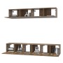 Set de muebles de TV 5 pzas madera contrachapada roble ahumado | Foro24.es | Tu tienda online para hogar, jardín y más Foro24.es