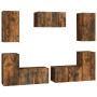 Set de muebles de TV 7 pzas madera contrachapada roble ahumado von , TV-Möbel - Ref: Foro24-3120254, Preis: 204,47 €, Rabatt: %