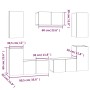 Set de muebles de TV 7 pzas madera contrachapada roble ahumado von , TV-Möbel - Ref: Foro24-3120254, Preis: 204,47 €, Rabatt: %