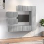 Set de muebles para TV 8 pzas madera contrachapada gris Sonoma | Foro24.es | Tu tienda online para hogar, jardín y más Foro24.es