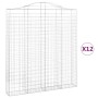 Cestas de gaviones 12 uds forma de arco hierro 200x30x220/240cm von , Töpfe und Pflanzgefäße - Ref: Foro24-3145566, Preis: 1,...