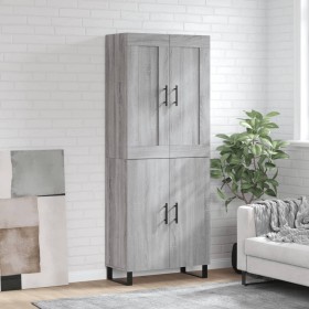 Aparador alto madera contrachapada gris sonoma 69,5x34x180 cm von , Sideboards - Ref: Foro24-3199583, Preis: 134,60 €, Rabatt: %
