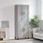 Aparador alto madera contrachapada gris sonoma 69,5x34x180 cm by , Sideboards - Ref: Foro24-3199583, Price: 134,60 €, Discoun...