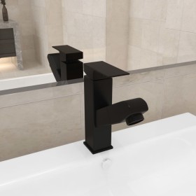 Grifo de lavabo de baño con función extraíble negro 157x172 mm de , Grifos - Ref: Foro24-149076, Precio: 38,01 €