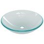 Lavabo baño grifo&desagüe de empuje vidrio templado esmerilado by , Sinks - Ref: Foro24-3098446, Price: 119,02 €, Discount: %