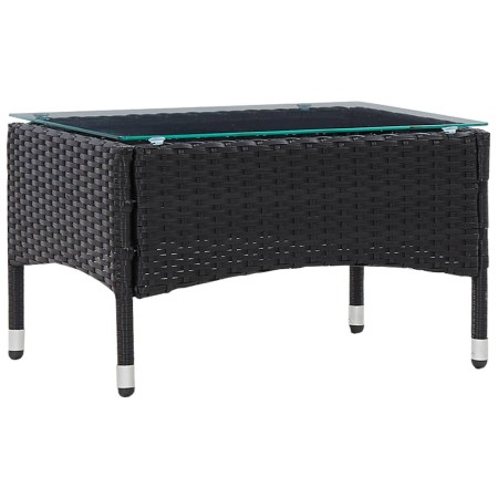 Mesa de centro de ratán sintético negro 60x40x36 cm von , Gartentische - Ref: Foro24-45907, Preis: 72,93 €, Rabatt: %