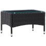 Mesa de centro de ratán sintético negro 60x40x36 cm von , Gartentische - Ref: Foro24-45907, Preis: 72,93 €, Rabatt: %