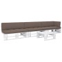 Muebles de palés 4 pzas y cojines madera pino impregnada blanco by , Garden sets - Ref: Foro24-3066717, Price: 452,77 €, Disc...
