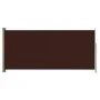 Brown retractable garden side awning 140x300 cm by vidaXL, Umbrellas - Ref: Foro24-317879, Price: 85,53 €, Discount: %