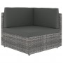 Juego muebles de jardín 7 pzas y cojines ratán sintético gris by , Garden sets - Ref: Foro24-3067178, Price: 626,47 €, Discou...