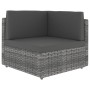 Juego muebles de jardín 9 pzas y cojines ratán sintético gris | Foro24.es | Tu tienda online para hogar, jardín y más Foro24.es