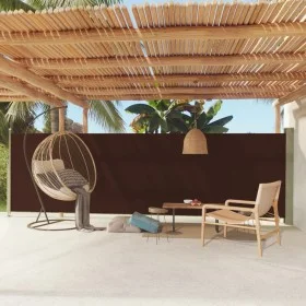 Brown retractable garden side awning 160x600 cm by vidaXL, Umbrellas - Ref: Foro24-317963, Price: 112,36 €, Discount: %