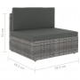 Juego muebles de jardín 9 pzas y cojines ratán sintético gris | Foro24.es | Tu tienda online para hogar, jardín y más Foro24.es