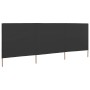 Paravientos de playa de 3 paneles de tela 400x120 cm gris by , Umbrellas - Ref: Foro24-44541, Price: 37,12 €, Discount: %