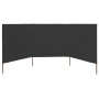 Paravientos de playa de 3 paneles de tela 400x120 cm gris by , Umbrellas - Ref: Foro24-44541, Price: 37,12 €, Discount: %