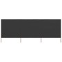 Paravientos de playa de 3 paneles de tela 400x120 cm gris by , Umbrellas - Ref: Foro24-44541, Price: 37,12 €, Discount: %