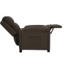 Sillón reclinable de tela marrón oscuro by , Armchairs - Ref: Foro24-342344, Price: 215,91 €, Discount: %