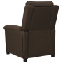 Sillón reclinable de tela marrón oscuro by , Armchairs - Ref: Foro24-342344, Price: 215,91 €, Discount: %