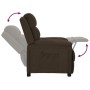 Sillón reclinable de tela marrón oscuro by , Armchairs - Ref: Foro24-342344, Price: 215,91 €, Discount: %