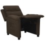 Sillón reclinable de tela marrón oscuro by , Armchairs - Ref: Foro24-342344, Price: 215,91 €, Discount: %