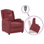 Sillón elevable cuero sintético rojo tinto de , Sillones - Ref: Foro24-289754, Precio: 343,47 €, Descuento: %