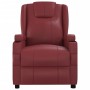Sillón elevable cuero sintético rojo tinto de , Sillones - Ref: Foro24-289754, Precio: 343,47 €, Descuento: %