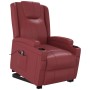 Sillón elevable cuero sintético rojo tinto de , Sillones - Ref: Foro24-289754, Precio: 343,47 €, Descuento: %