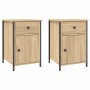 Mesitas noche 2 uds madera contrachapada color roble 40x42x60cm by , Nightstands - Ref: Foro24-825906, Price: 86,97 €, Discou...