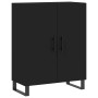 Aparador de madera de ingeniería negro 69,5x34x90 cm by , Sideboards - Ref: Foro24-827749, Price: 104,45 €, Discount: %