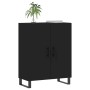 Aparador de madera de ingeniería negro 69,5x34x90 cm by , Sideboards - Ref: Foro24-827749, Price: 104,45 €, Discount: %